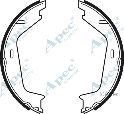 Brake Shoe Set, parking brake (SHU555)