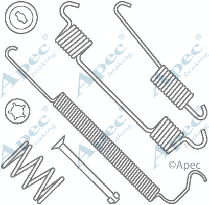 Accessory Kit, brake shoes (KIT2017)
