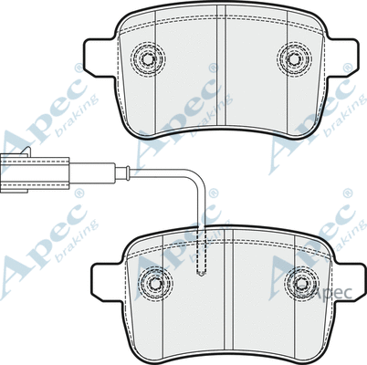 Brake Pad Set, disc brake (PAD1798)
