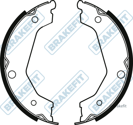 Brake Shoe Set, parking brake (BSH1139)