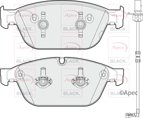 Brake Pad Set, disc brake (PAD1785B)