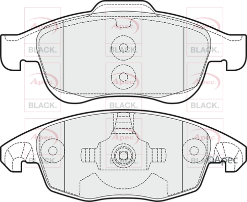 Brake Pad Set, disc brake (PAD1525B)