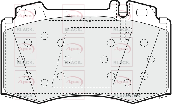 Brake Pad Set, disc brake (PAD1153B)
