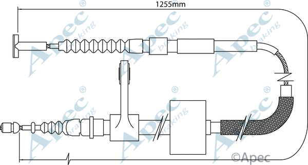 Cable Pull, parking brake (CAB1006)