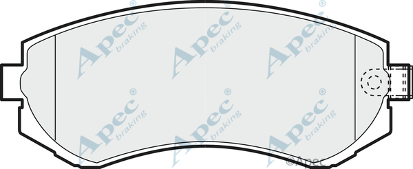 Brake Pad Set, disc brake (PAD1147)