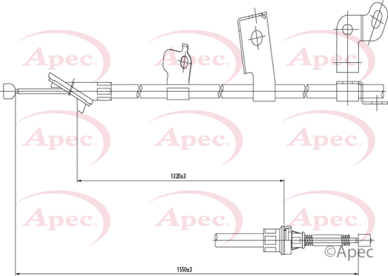 Cable Pull, parking brake (CAB1538)