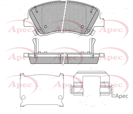 Brake Pad Set, disc brake (PAD2634)