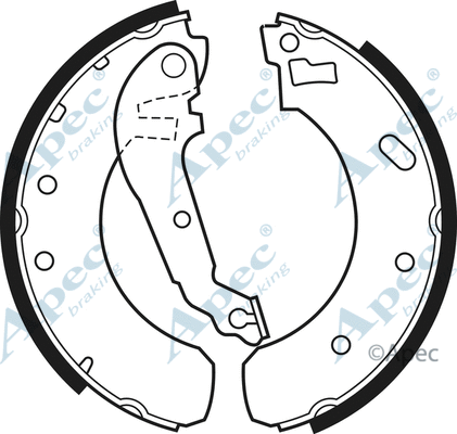 Brake Shoe Set (SHU390)