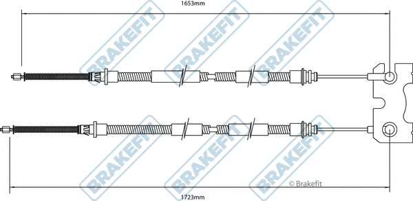 Cable Pull, parking brake (BBC3131)