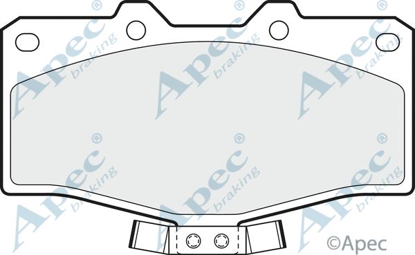 Brake Pad Set, disc brake (PAD696)