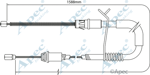 Cable Pull, parking brake (CAB1187)