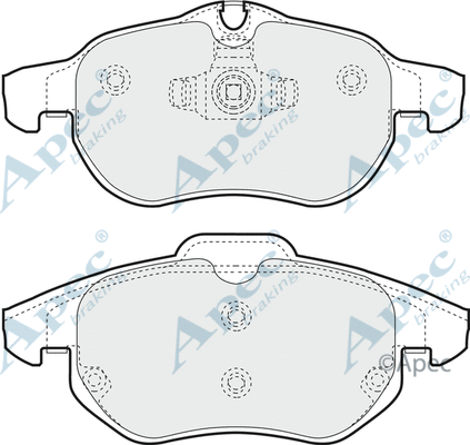 Brake Pad Set, disc brake (PAD1248)