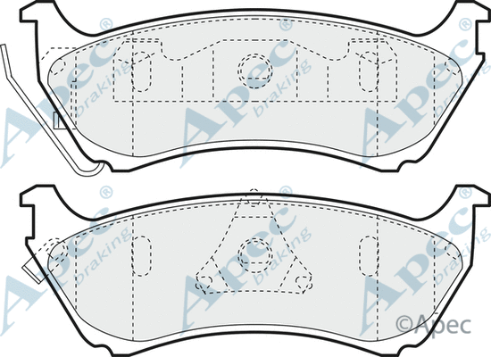 Brake Pad Set, disc brake (PAD1103)
