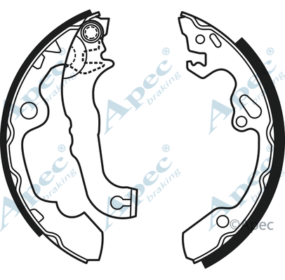 Brake Shoe Set (SHU584)