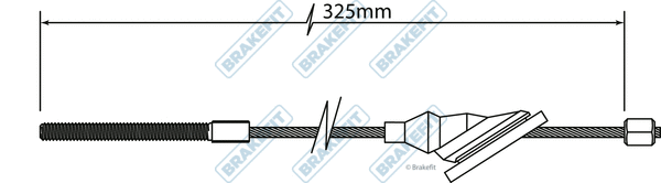 Cable Pull, parking brake (BBC3144)