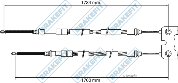 Cable Pull, parking brake (BBC3132)
