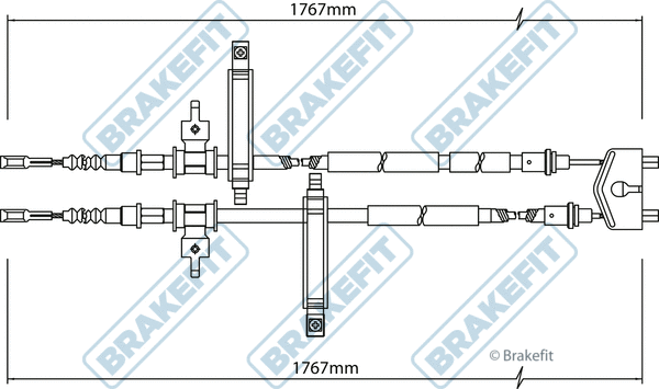 Cable Pull, parking brake (BBC3143)