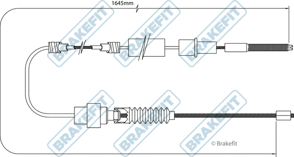 Cable Pull, parking brake (BBC3521)