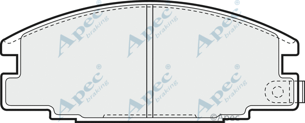 Brake Pad Set, disc brake (PAD653)