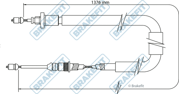 Cable Pull, parking brake (BBC3381)