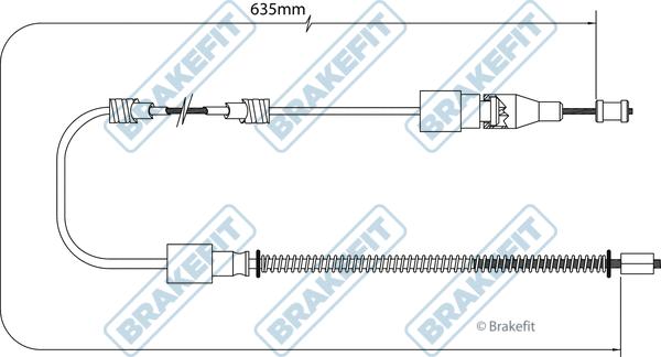 Cable Pull, parking brake (BBC3530)