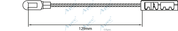 Cable Pull, parking brake (CAB1487)