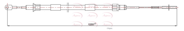 Cable Pull, parking brake (CAB1222)