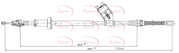 Cable Pull, parking brake (CAB1778)
