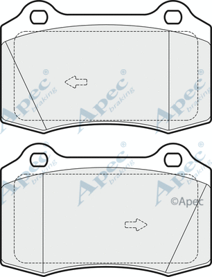 Brake Pad Set, disc brake (PAD1704)