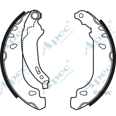 Brake Shoe Set (SHU607)