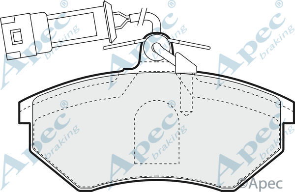 Brake Pad Set, disc brake (PAD1088)