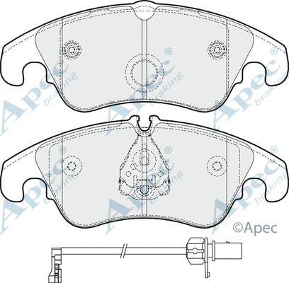 Brake Pad Set, disc brake (PAD1652)
