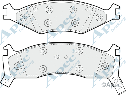 Brake Pad Set, disc brake (PAD925)