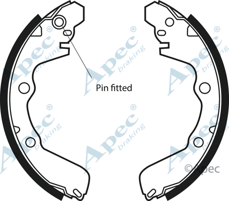 Brake Shoe Set (SHU545)