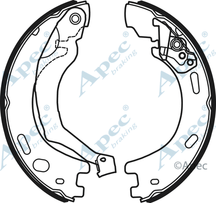 Brake Shoe Set, parking brake (SHU724)