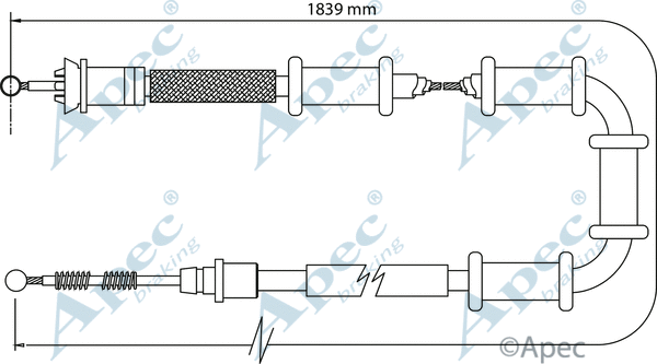 Cable Pull, parking brake (CAB1103)