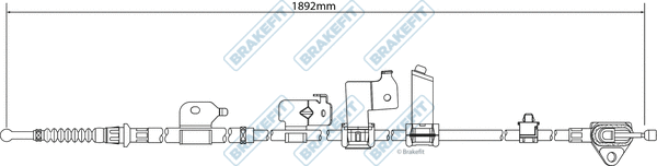 Cable Pull, parking brake (BBC3539)