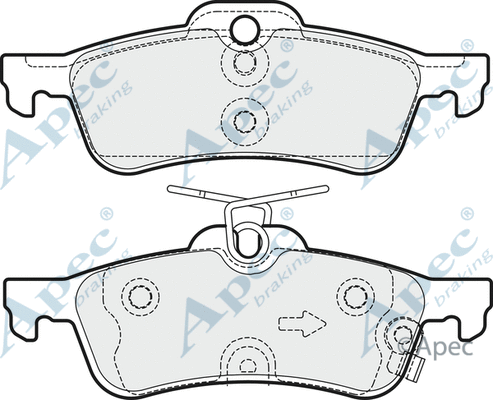 Brake Pad Set, disc brake (PAD1966)