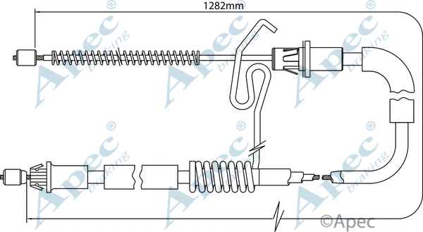 Cable Pull, parking brake (CAB1181)