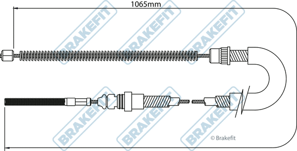 Cable Pull, parking brake (BBC3061)