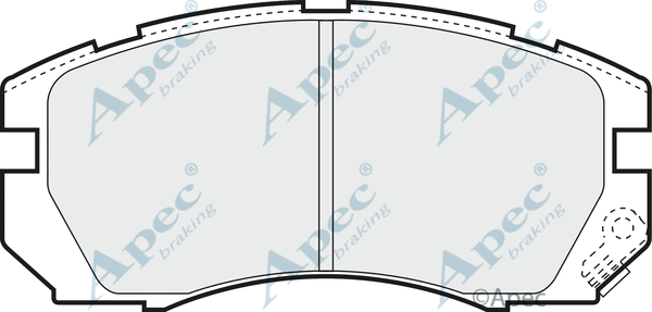 Brake Pad Set, disc brake (PAD845)