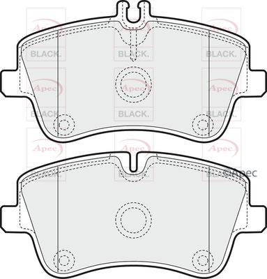 Brake Pad Set, disc brake (PAD1166B)