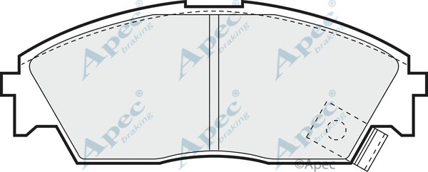 Brake Pad Set, disc brake (PAD584)
