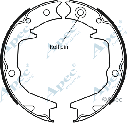 Brake Shoe Set, parking brake (SHU651)