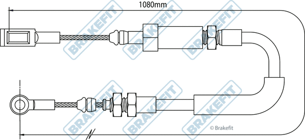 Cable Pull, parking brake (BBC3069)