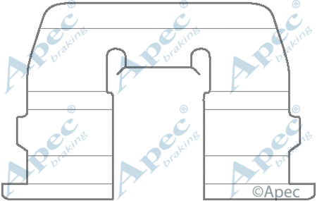 Accessory Kit, disc brake pad (KIT1138)