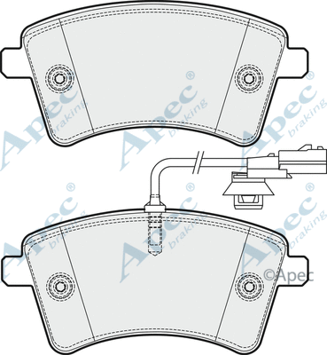 Brake Pad Set, disc brake (PAD1900)