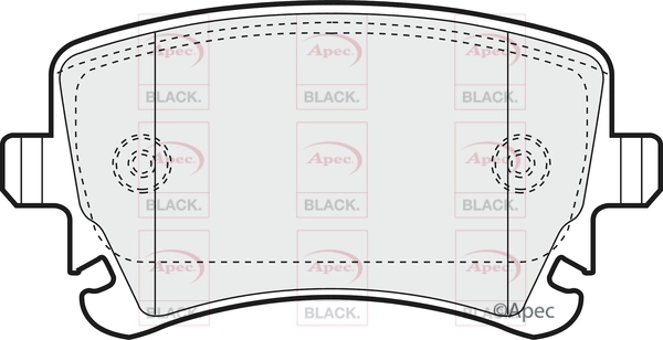 Brake Pad Set, disc brake (PAD1298B)