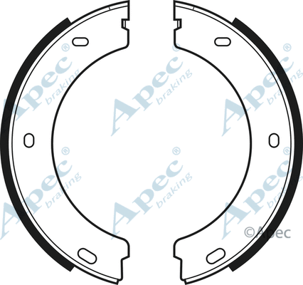 Brake Shoe Set, parking brake (SHU482)