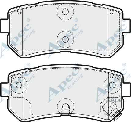 Brake Pad Set, disc brake (PAD1955)
